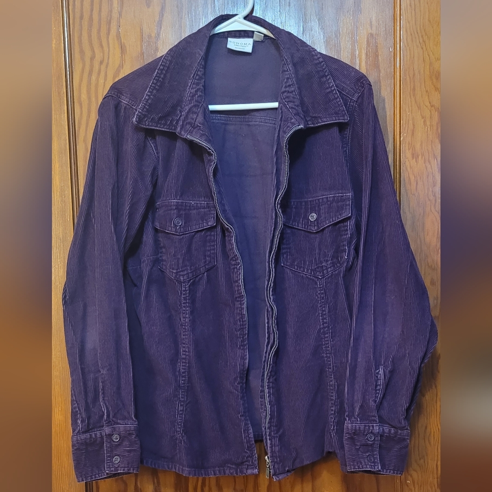 Purple corduroy jacket